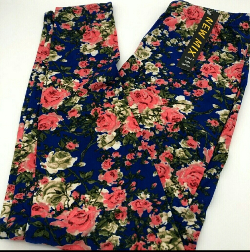 NWT PLUS floral leggings